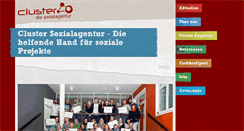Desktop Screenshot of cluster-sozialagentur.de