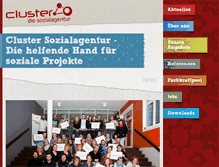 Tablet Screenshot of cluster-sozialagentur.de